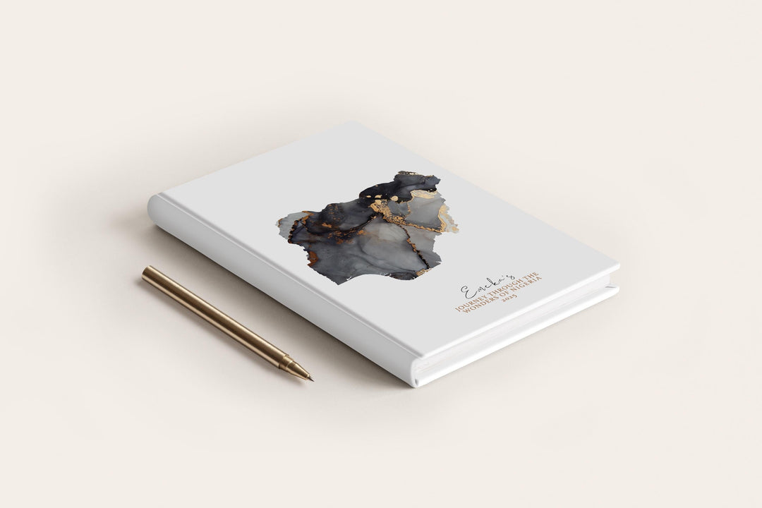 Nigeria Travel Journal Personalised Travel Diary Notebook Country Nigeria Map Custom Map Planner