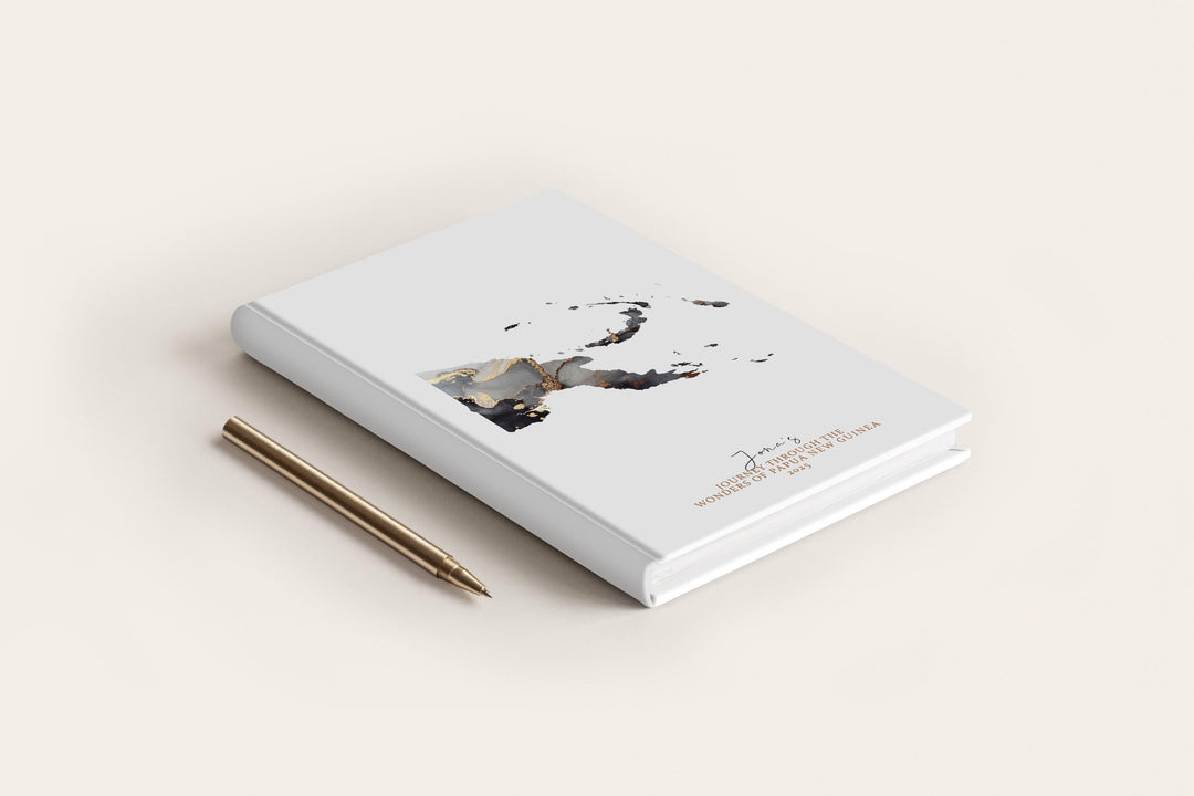 Papua New Guinea Travel Journal Personalised Travel Diary Notebook Country Papua New Guinea Map Custom Map Planner