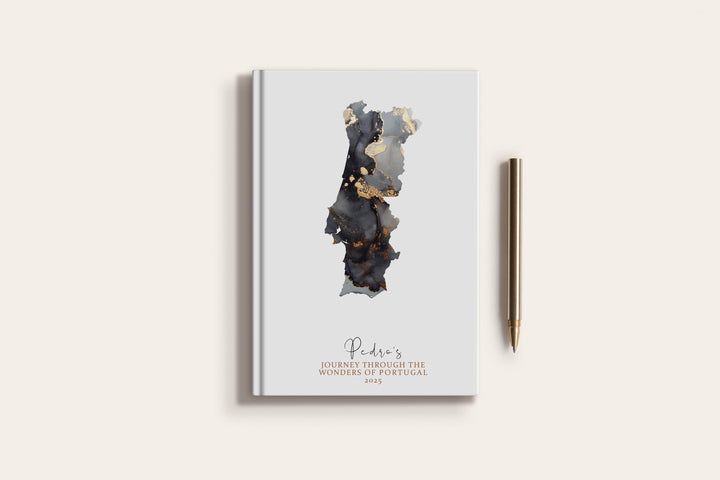 Portugal Travel Journal Personalised Travel Diary Notebook Country Portugal Map Custom Map Planner