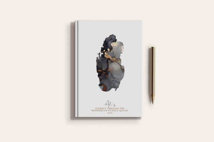 Qatar Travel Journal Personalised Travel Diary Notebook Country Qatar Map Custom Map Planner