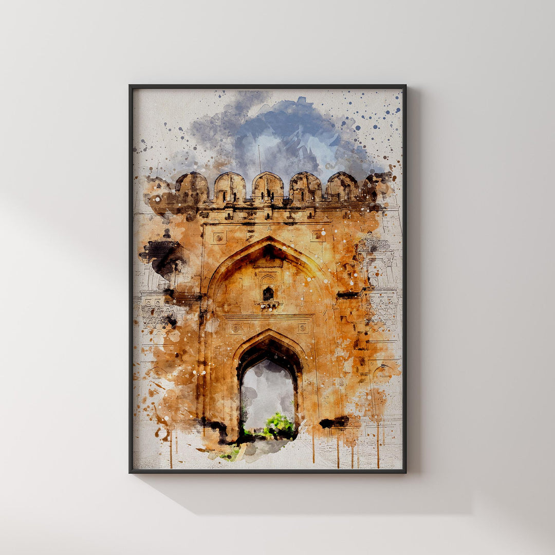 Jhelum Wall Art Print | Rohtas Fort Pakistan Travel Poster