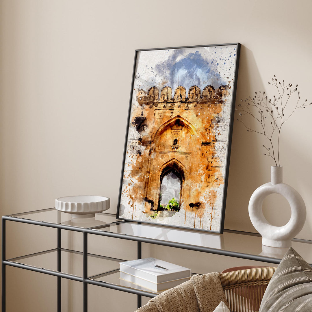Jhelum Wall Art Print | Rohtas Fort Pakistan Travel Poster