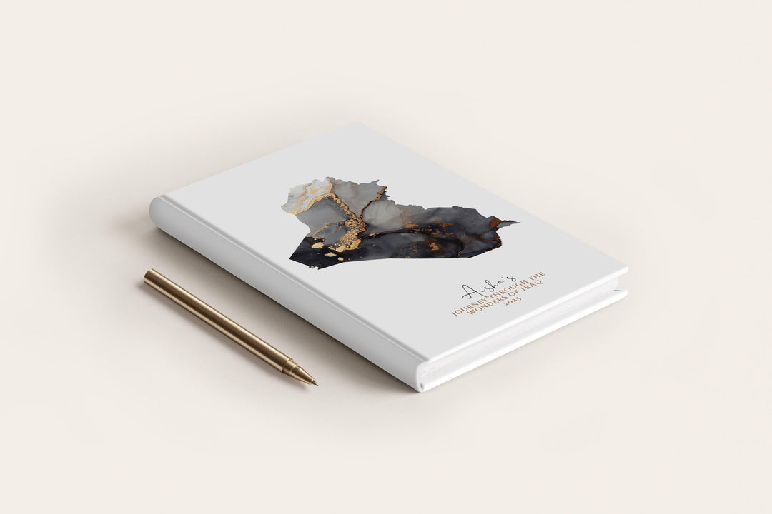 Iraq Travel Journal Personalised Travel Diary Notebook Country Iraq Map Custom Map Planner