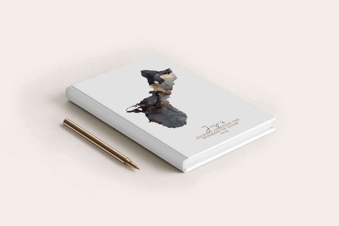 Guam Travel Journal Personalised Travel Diary Notebook Country Guam  Map Custom Map Planner