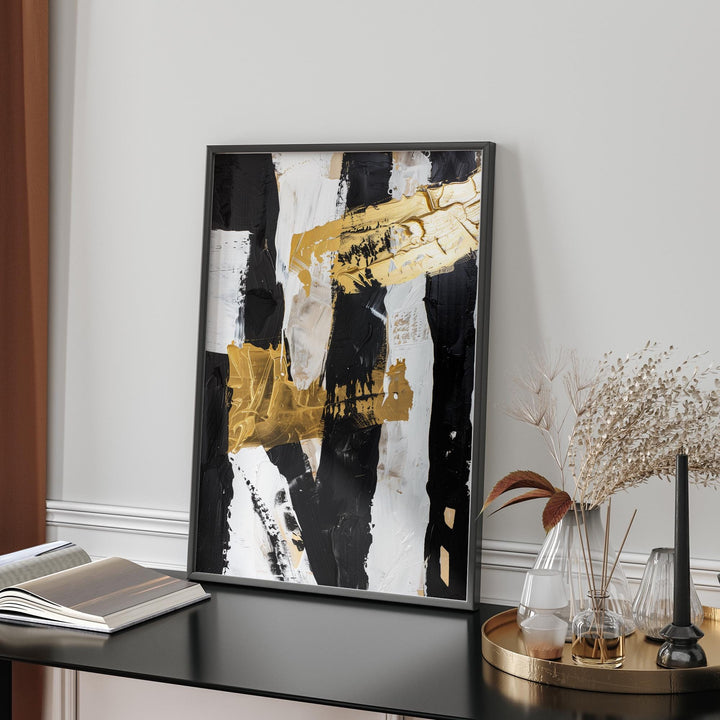 Black & white background Abstract Art Print | Perfect Accent for Modern Decor