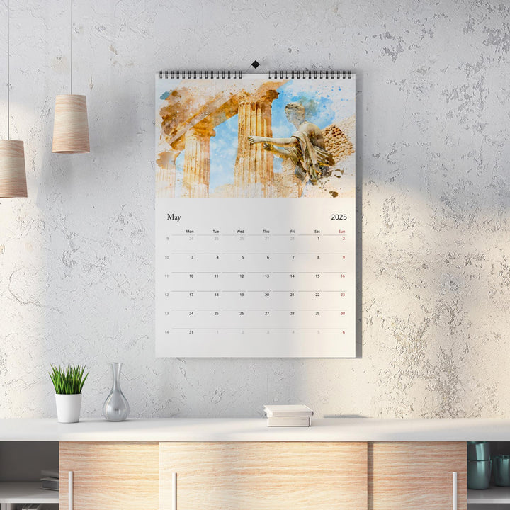 Italy 2025 Calendar | Large A3 A4 11x16.5" | Watercolour Painting Italy Art Calendar | New Year Christmas Travel Gift | Eco Friendly
