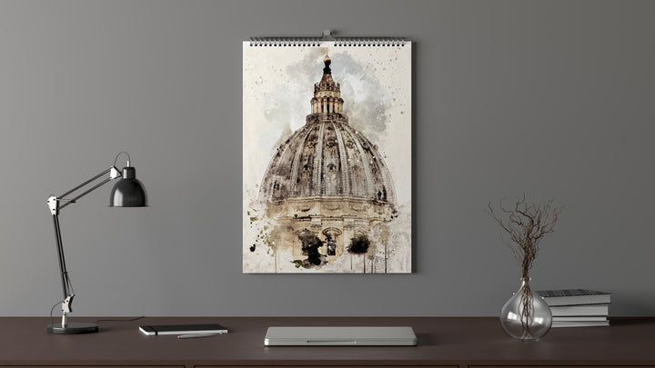 Italy 2025 Calendar | Large A3 A4 11x16.5" | Watercolour Painting Italy Art Calendar | New Year Christmas Travel Gift | Eco Friendly