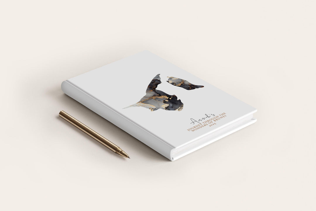 Brunei Travel Journal Personalised Travel Diary Notebook Country Brunei Map Custom Map Planner