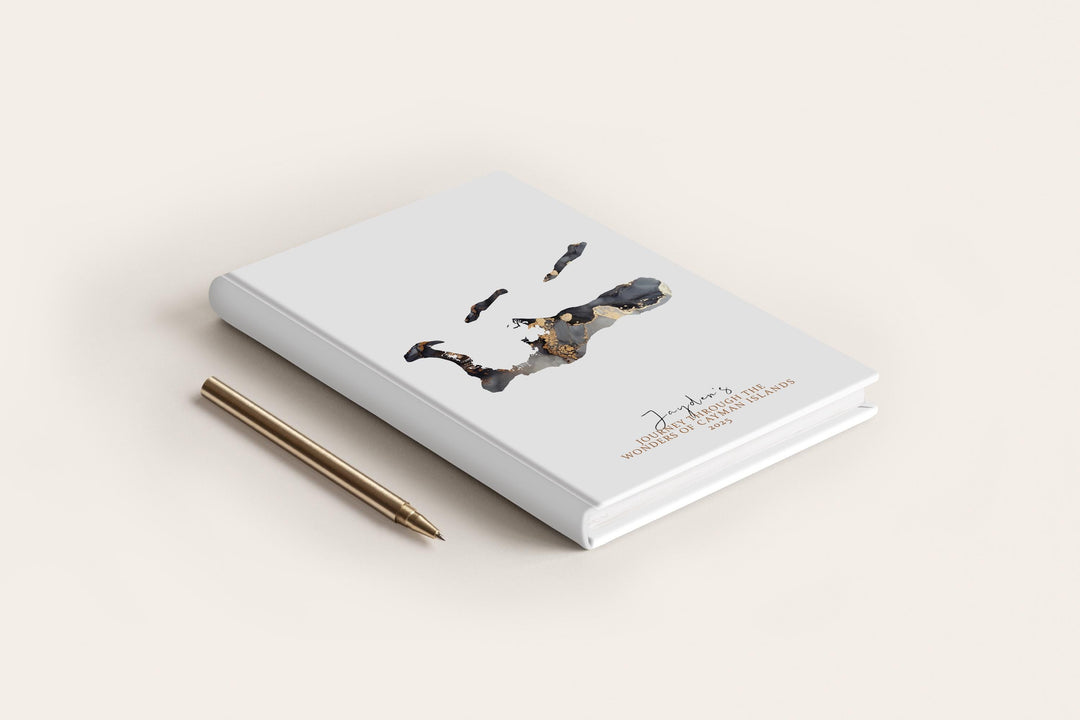Cayman island Travel Journal Personalised Travel Diary Notebook Country Cayman island Map Custom Map Planner