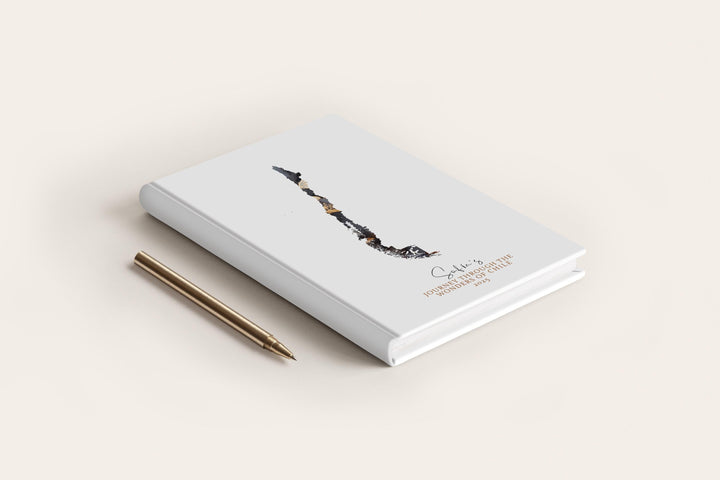 Chile Travel Journal Personalised Travel Diary Notebook Country Chile Map Custom Map Planner