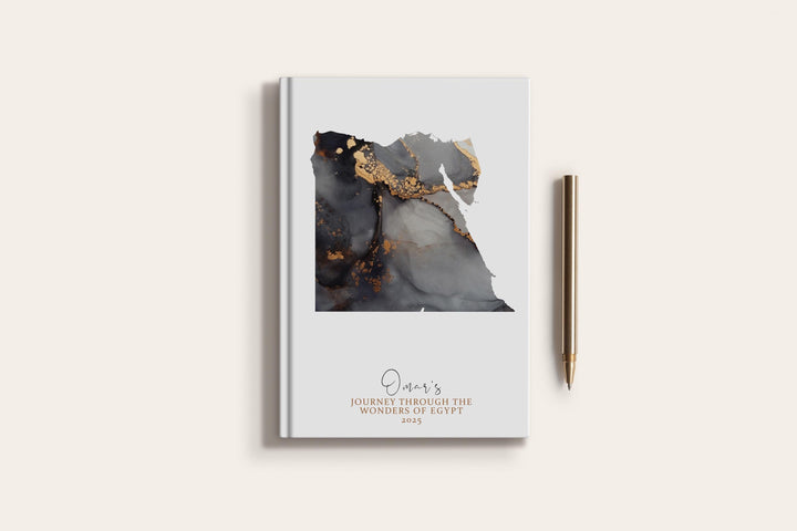 Egypt Travel Journal Personalised Travel Diary Notebook Country Egypt Map Custom Map Planner