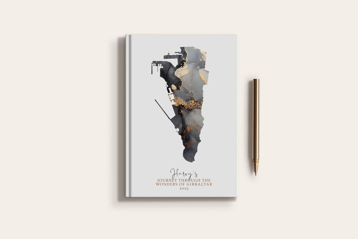 Gibraltar Travel Journal Personalised Travel Diary Notebook Country Gibraltar Map Custom Map Planner