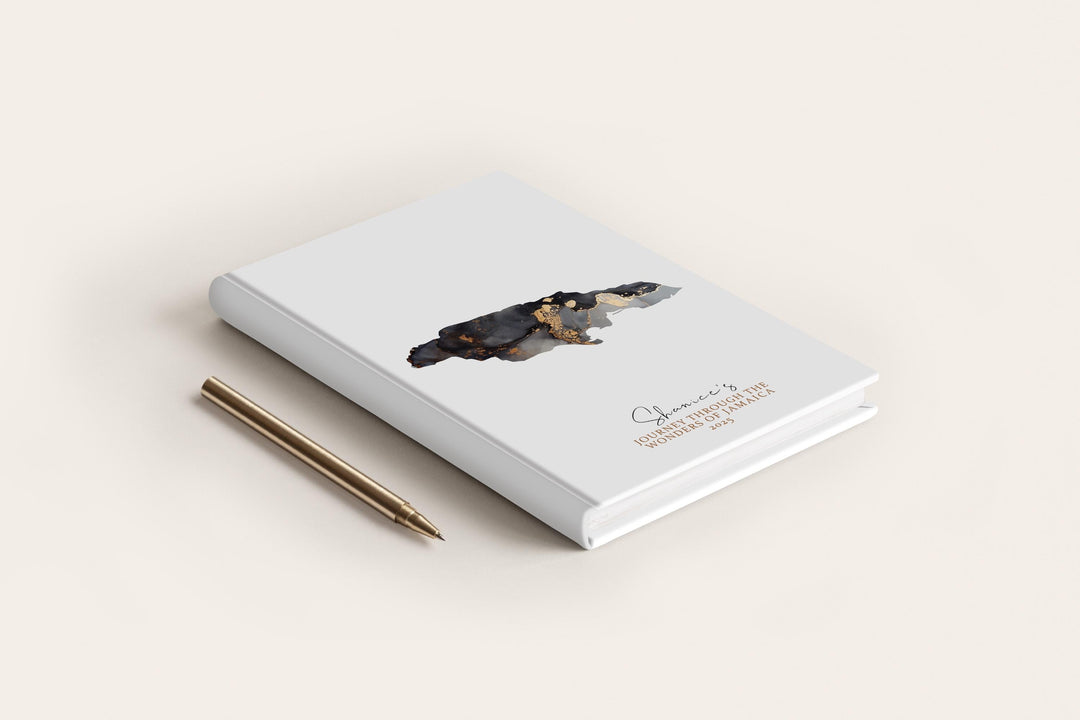 Jamaica Travel Journal Personalised Travel Diary Notebook Country Jamaica Map Custom Map Planner