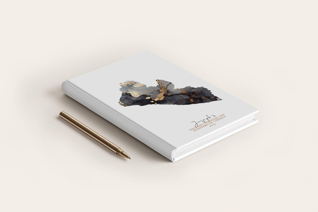 Liberia Travel Journal Personalised Travel Diary Notebook Country Liberia  Map Custom Map Planner