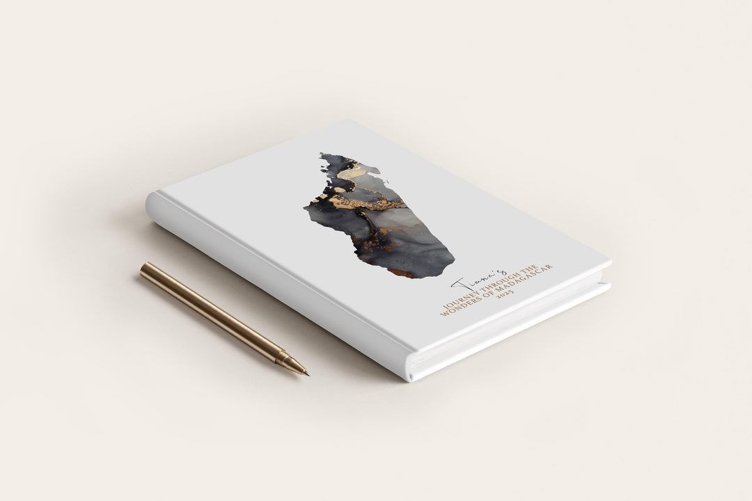 Madagascar Travel Journal Personalised Travel Diary Notebook Country Madagascar Map Custom Map Planner