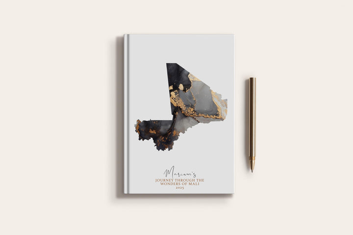 Mali Travel Journal Personalised Travel Diary Notebook Country Mali Map Custom Map Planner