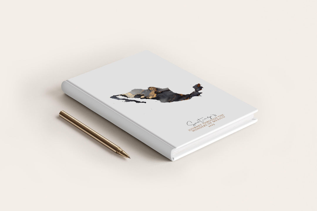 Mexico Travel Journal Personalised Travel Diary Notebook Country Mexico Map Custom Map Planner