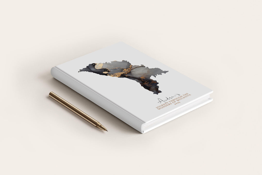 Moldova Travel Journal Personalised Travel Diary Notebook Country Moldova Map Custom Map Planner