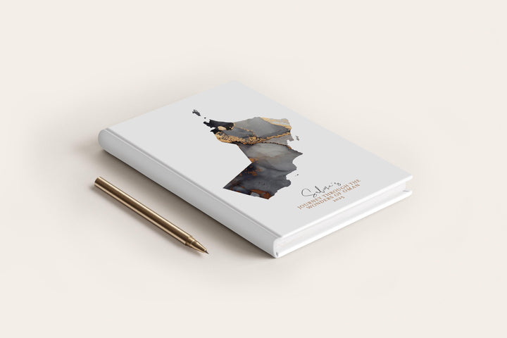 Oman Travel Journal Personalised Travel Diary Notebook Country Oman Map Custom Map Planner