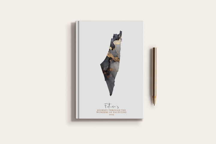 Palestine Travel Journal Personalised Travel Diary Notebook Country Palestine Map Custom Map Planner