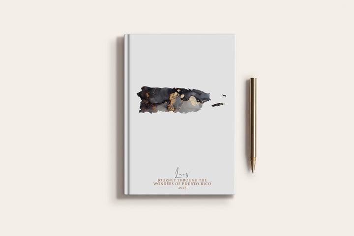 Puerto Rico Travel Journal Personalised Travel Diary Notebook Country Puerto Rico Map Custom Map Planner