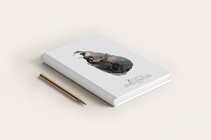 Sri Lanka Travel Journal Personalised Travel Diary Notebook Country Sri Lanka Map Custom Map Planner