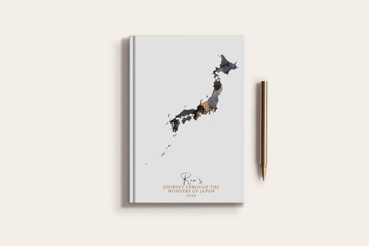 Japan Travel Journal Personalised Travel Diary Notebook Country Japan Map Custom Map Planner