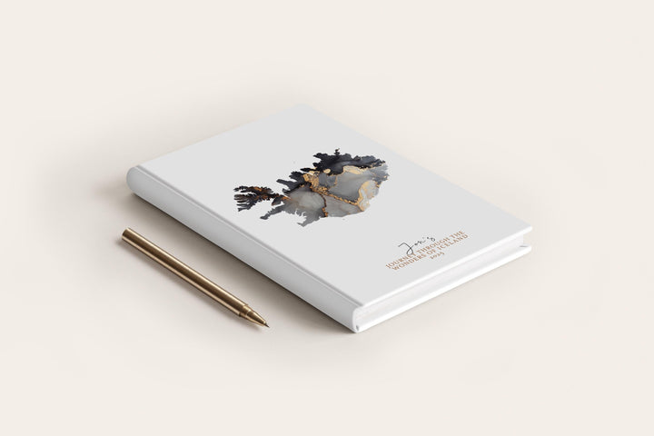 Iceland Travel Journal Personalised Travel Diary Notebook Country Iceland Map Custom Map Planner