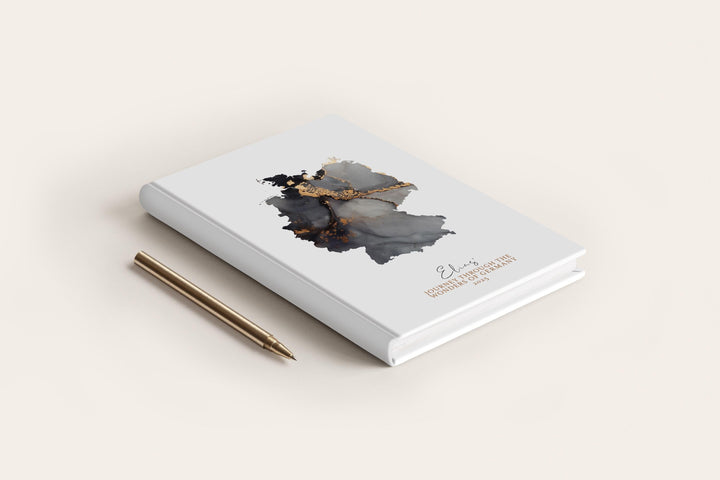 Germany Travel Journal Personalised Travel Diary Notebook Country Germany Map Custom Map Planner